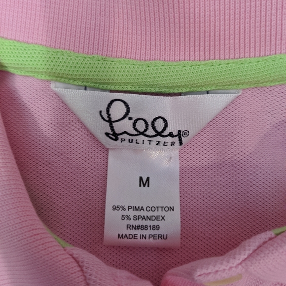 Lilly Pulitzer Pink Polo Medium - Picture 4 of 4